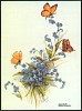 Forget-me-not Lithograph