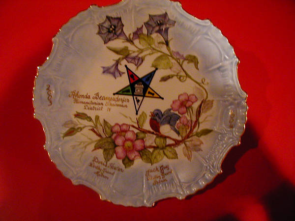 Painted OES Plate by Betty Threatt