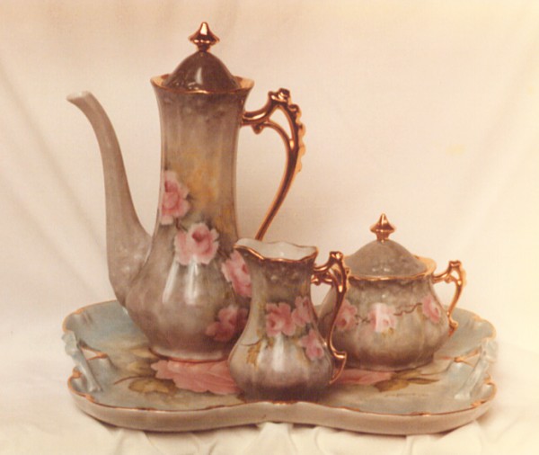 Tea Set Painted by Jim Pence