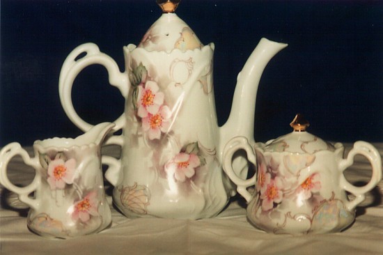 Tea Set Painted by Betty Anne Binstead