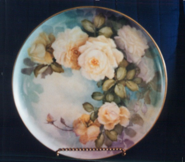 Rose Plate by Karen Glancy