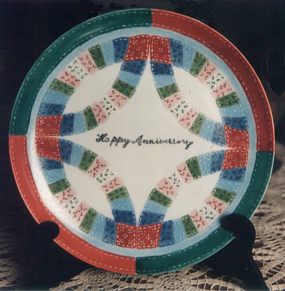Quilters Plate by Marian Peters